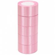 Лента атласная ЭКОНОМ 3,8см*25Y, 04 Нежно-розовая т.м 5