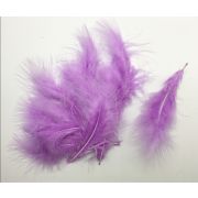 Перья цветные 8-10см сиреневые (100 шт./уп.)