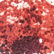 Конфетти фольга Круг Красный Металлик 1см 50гр