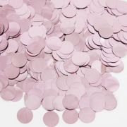 Конфетти фольга Круг, Розовое Золото, Металлик, 1 см, 50 г.
