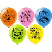 Шар12'' шелк рис. 2ст. Наши любимцы 5 дизайнов (25 шт./уп.) /БК