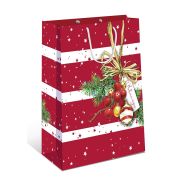 Сумка подарочная НГ 18х22х10 см