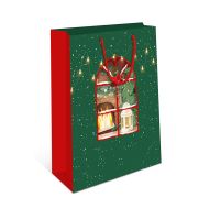 Сумка подарочная НГ 18х22х10 см