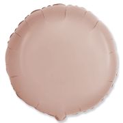 F 18''/46 см, Круг, Макарунс, Пудровый, 1 шт.