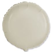 F 18''/46 см, Круг, Макарунс, Кремовый, 1 шт.