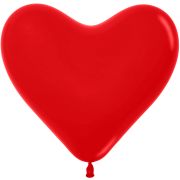S Сердца 12 Красный / Red / 50 шт. /латексный шар (Колумбия)
