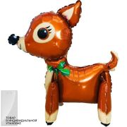 F Шар 3D (22''/56 см) Фигура, Маленький олененок, 1 шт. в уп.