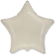 F 18''/46 см, Звезда, Макарунс, Кремовый, 1 шт.