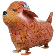 К Шар (23''/58 см) Ходячая Фигура, Терьер, Коричневый, 1 шт.
