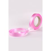 Лента простая  Гладкая без тиснения (2см*50ярд) ЯРКО-РОЗОВАЯ  P2007