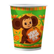 Стаканы 250 мл «Чебурашка» / набор 6 шт. / (РОССИЯ)