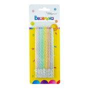 Свечи тортово-коктейльные Макаронс (Ассорти)  / 12 шт., 15 см / (Китай)