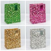 Пакет подарочный с тиснением «Кружочки» (микс) 18*23*10 210г 1/20 1/360