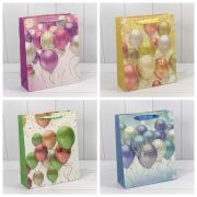 Пакет подарочный с 3D аппликацией «Воздушные шары» (микс) 26*32*13 210г