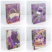 Пакет подарочный «Лаванда» (микс 190) 31*42*12 210г 1/12 1/120