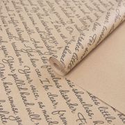 А Бумага крафт с рисунком «Письмо по диагонали» Черный 70см 400гр