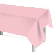 Скатерть одноразовая, Мастхэв, Светло-розовый, 137*274 см, 1 шт.