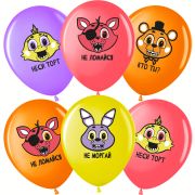 Шар (12''/30 см) Аниматроники, Ассорти, пастель, 1 ст, 25 шт.