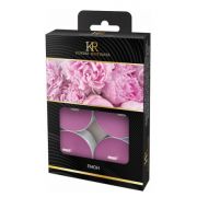 Свеча чайная ароматизированная Пион 6 шт/уп  KR