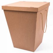 Коробка для цветов Крафт с крышкой 270*406*525 мм