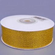 Лента парчовая Золотая 2,5 см*22,85 м