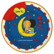 Тарелки 18 см «Love is» / набор 6 шт. / (РОССИЯ)