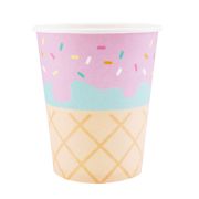 Стаканы 260 мл «Сладости» Пончик/ набор 6 шт. / (Китай)