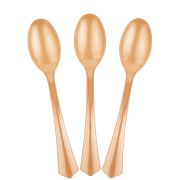 Ложки, Матовое розовое золото, 17 см, 10 шт.