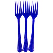 Вилки, Премиум, Синий, 17 см, 10 шт.