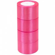 Лента атласная ЭКОНОМ 5см*25Y, 05 Розовая т.м 4