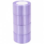 Лента атласная ЭКОНОМ 5см*25Y, 44 Нежно-сиреневый т.м 4